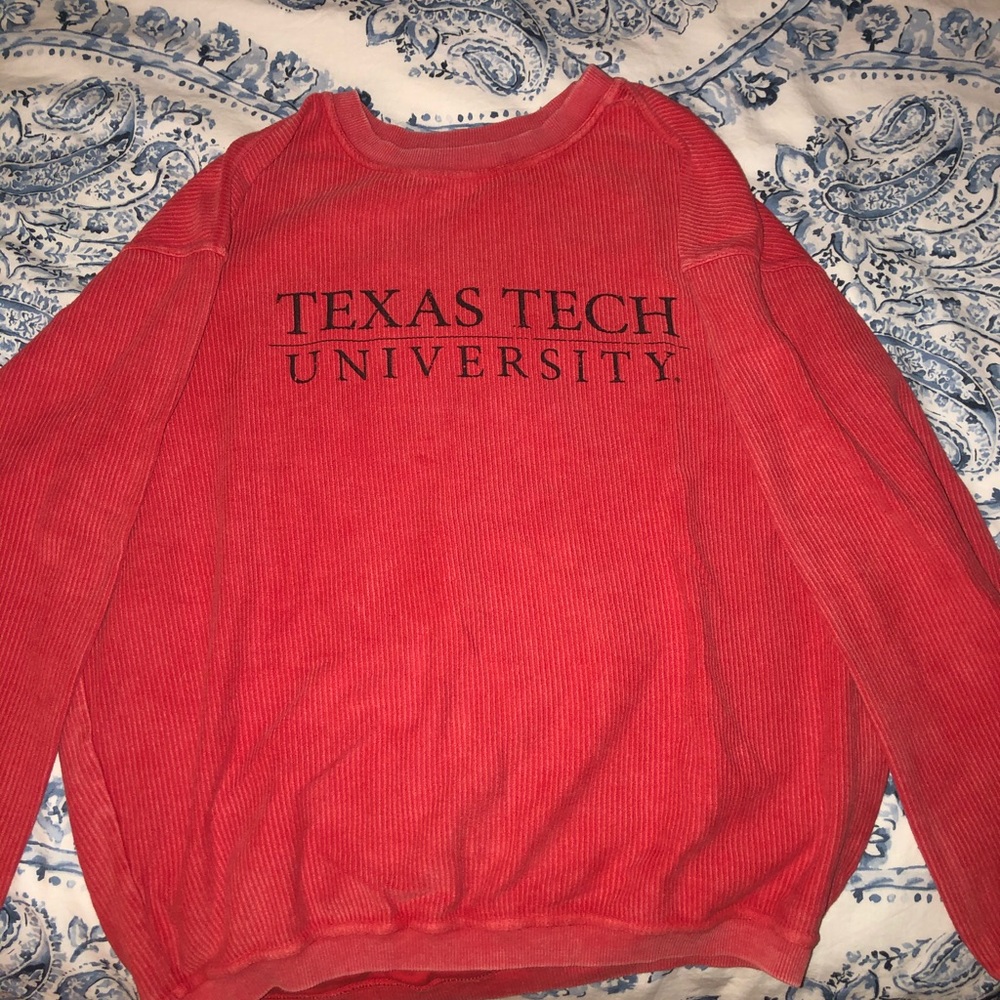 Texas tech ribbed sweatshirt